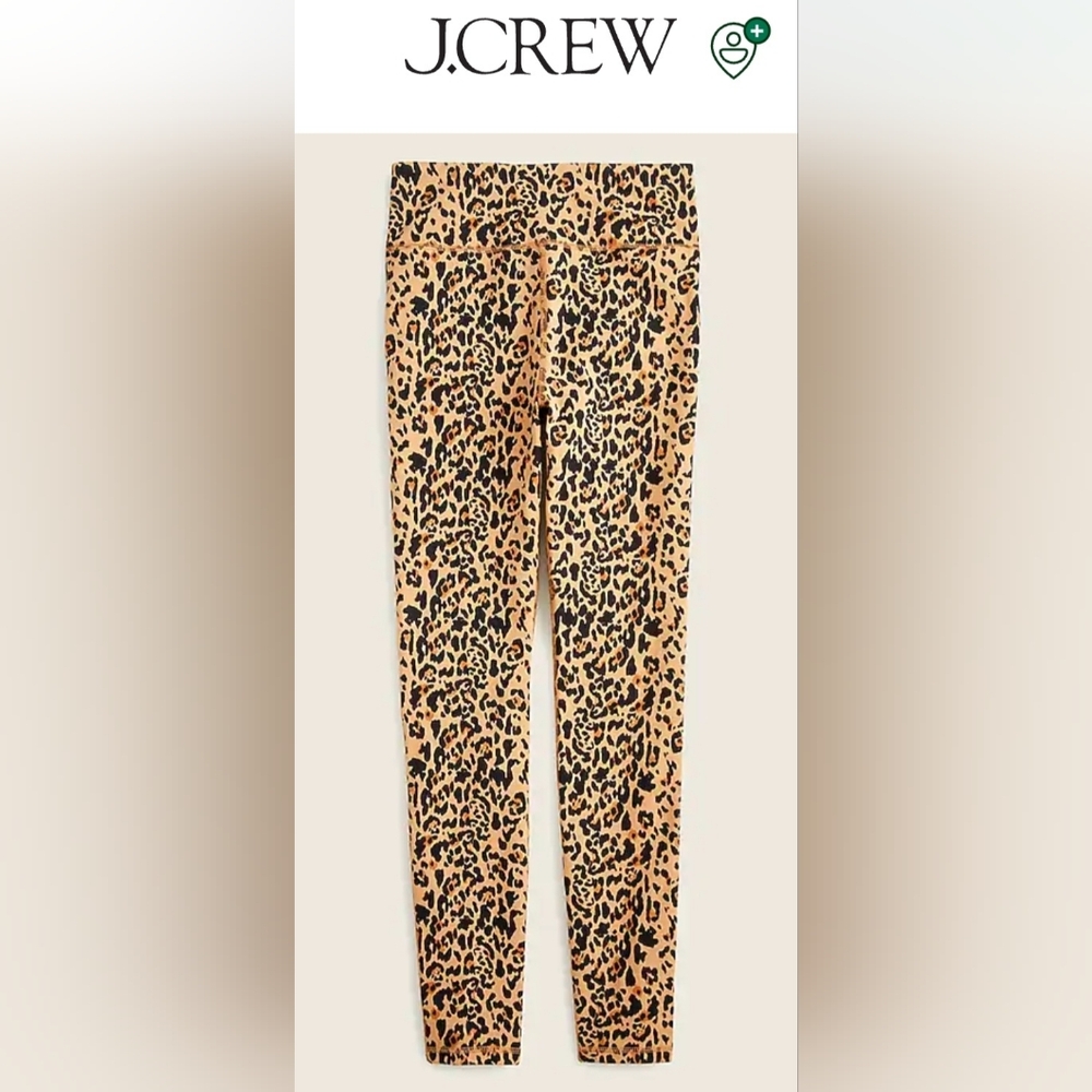 J Crew / Weekend Cheetah Print Leggings / Size L